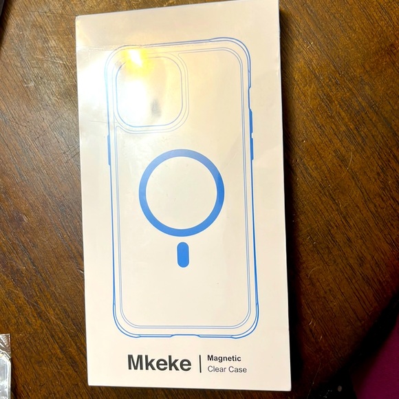 Bundle with this symbol 🍒 at 5 for $25. Mkeke magnetic clear phone case 14Pro. - Picture 1 of 8